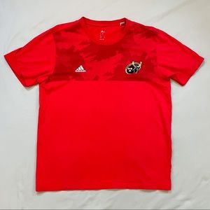 Adidas Munster Rugby Practice Tee Red Size Large